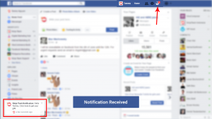 facebook push notification 1st