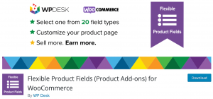 Flexible product fields plugin