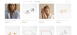 NATIF jewelry shop page