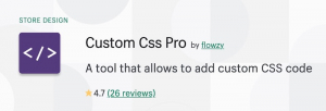 Custom Css Pro on Shopify app store