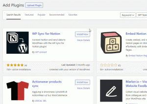 install wp notion sync plugin