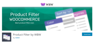 WooCommerce product filter by WBW