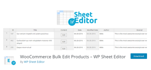 WP Sheet Editor