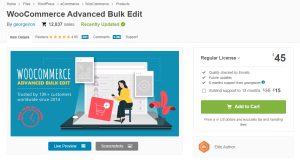 WooCommerce advanced bulk edit